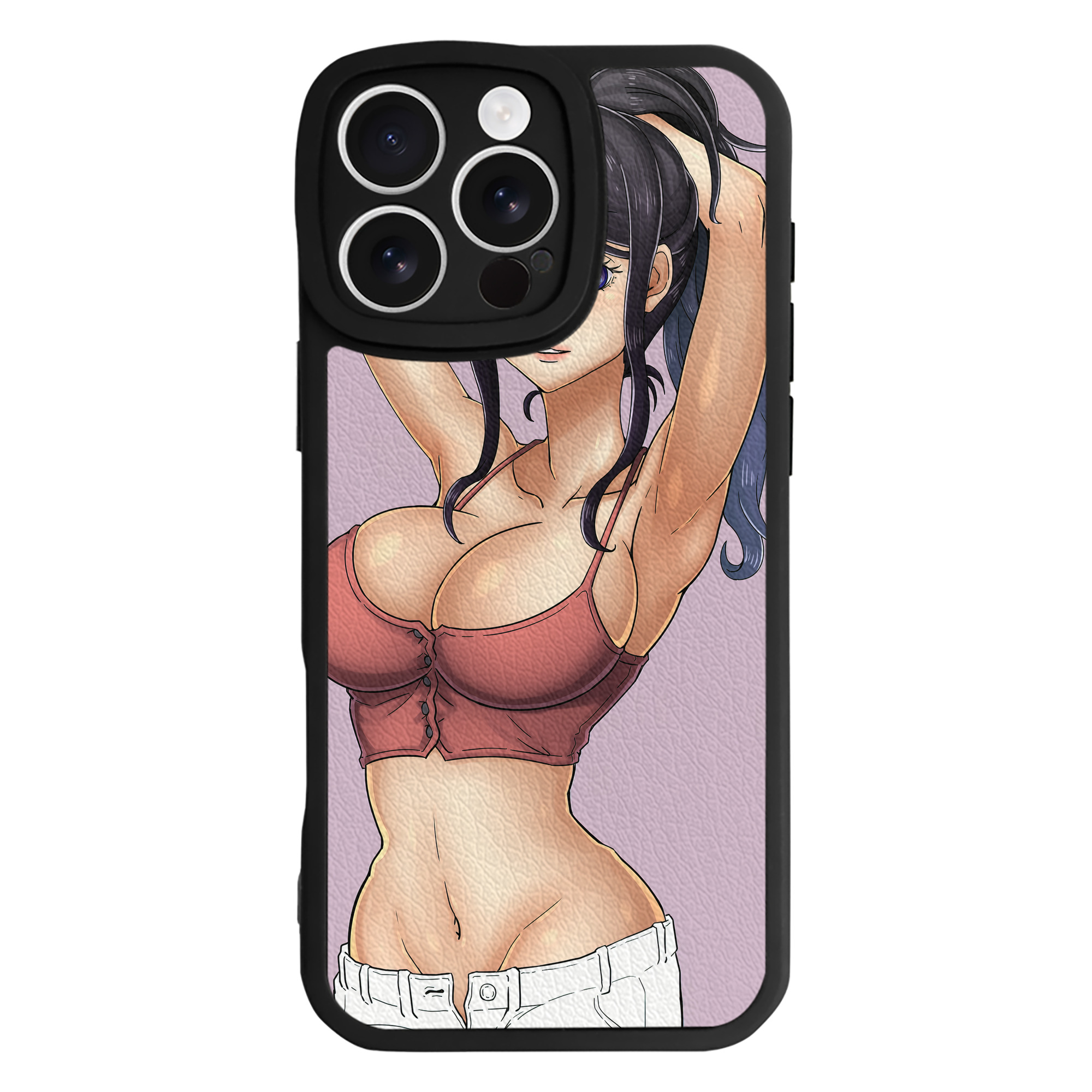 （画像用） ワンピース ONE PIECE 【iPhone 16シリーズ対応】シリコンスマホケース（レザー調） 材質：シリコン